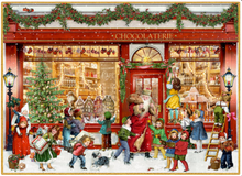 Cargar imagen en el visor de la galería, Mini tarjeta postal y calendario de adviento victoriano