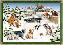 Cargar imagen en el visor de la galería, Mini tarjeta postal y calendario de adviento victoriano