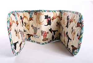Guante de horno doble con diseño de perros