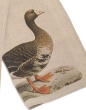 Cargar imagen en el visor de la galería, Trapos de cocina de lino con estampado de pato y ganso
