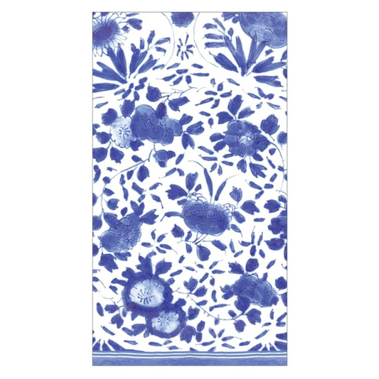 Servilletas o toalla de papel alargadas delft azul