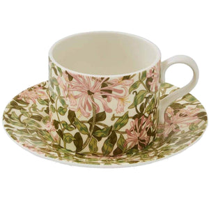 Taza de té y plato diseño Honeysuckle
