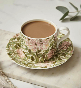 Taza de té y plato  diseño Honeysuckle