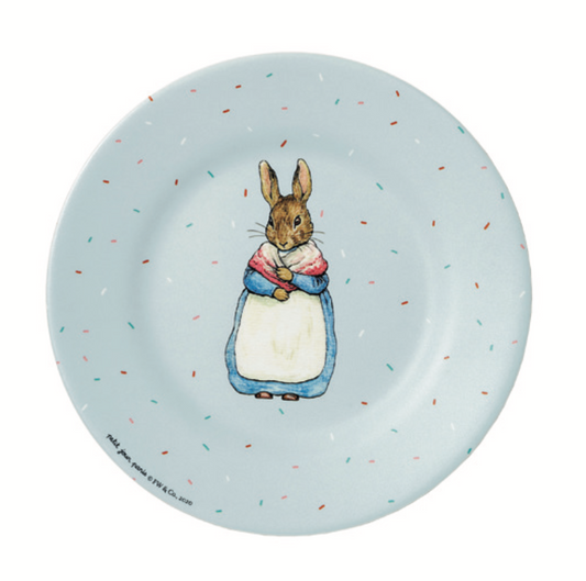 Plato de Peter Rabbit azul claro