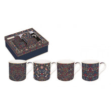 Cargar imagen en el visor de la galería, Set de cuatro mugs William Morris