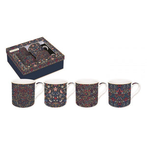 Set de cuatro mugs William Morris