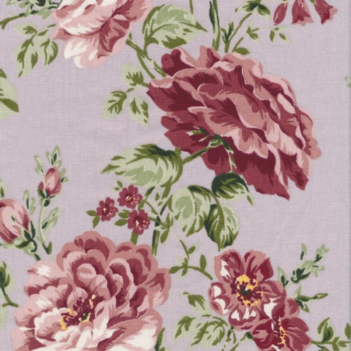 Mantel de hule en topo con flores en rosa, blanco y verde