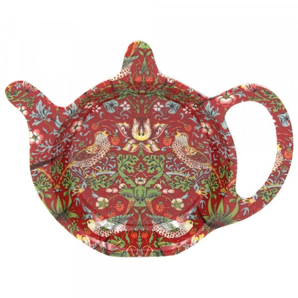 Platito para la bolsita del té diseño Strawberry Thief