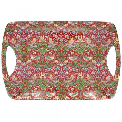 Bandeja grande diseño Strawberry Thief Red