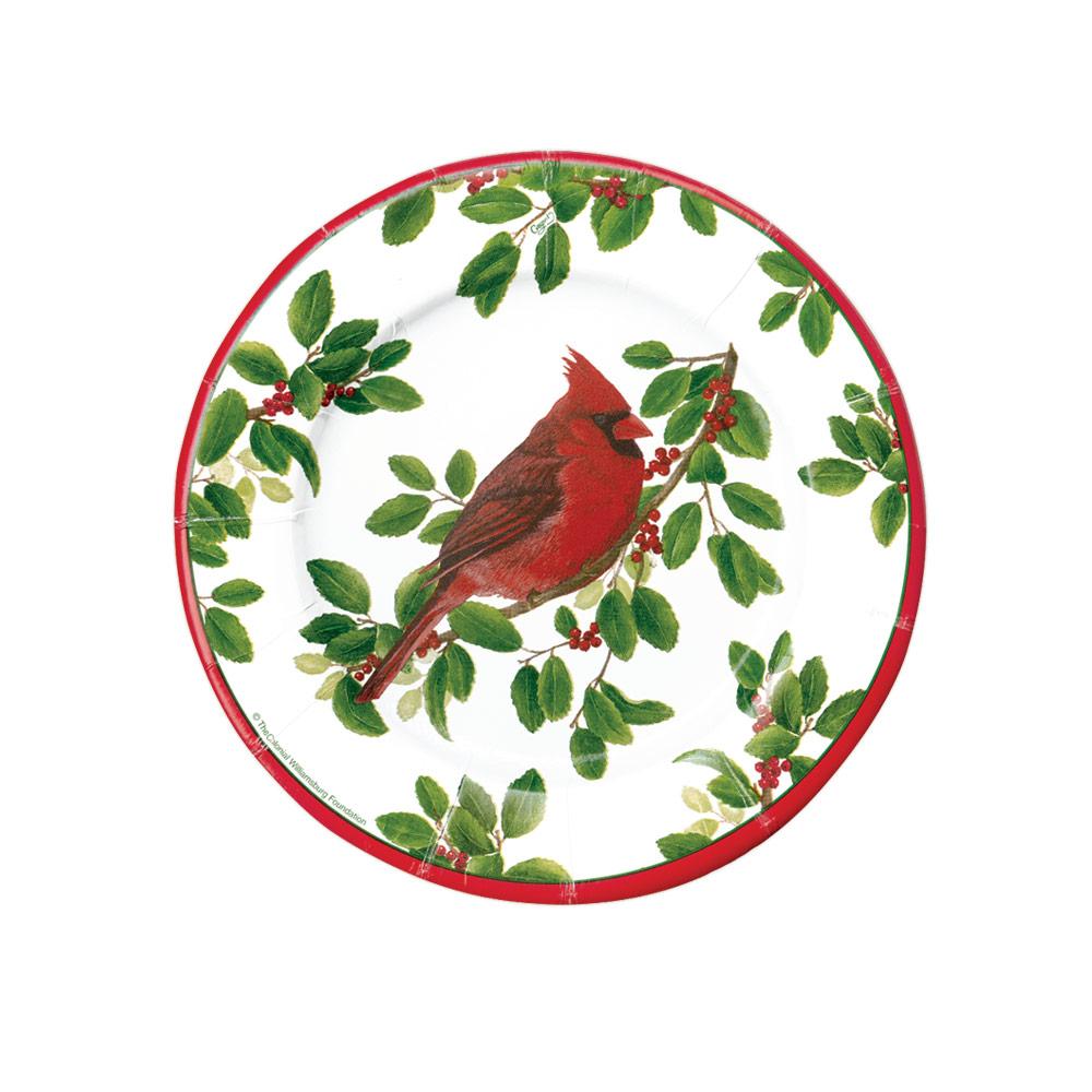Platos de cartón de postre diseño Songbirds