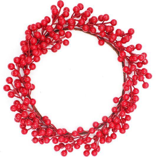 Corona de bayas rojas