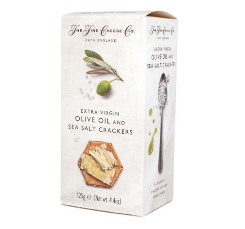 Crackers de aceite de oliva virgen extra y sal marina