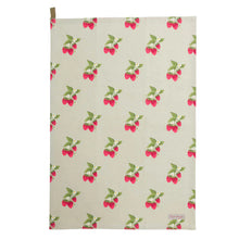 Cargar imagen en el visor de la galería, Trapo de cocina diseño fresas fondo beige