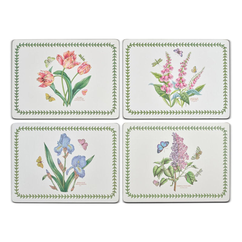 Set de cuatro individuales diseño Botanic garden