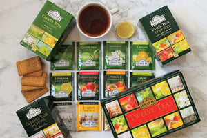 Selección de tés negros, verdes e infusiones