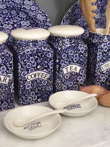 Bote de cerámica para café diseño Blue Calico