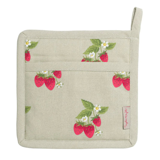 Guante para horno diseño fresas
