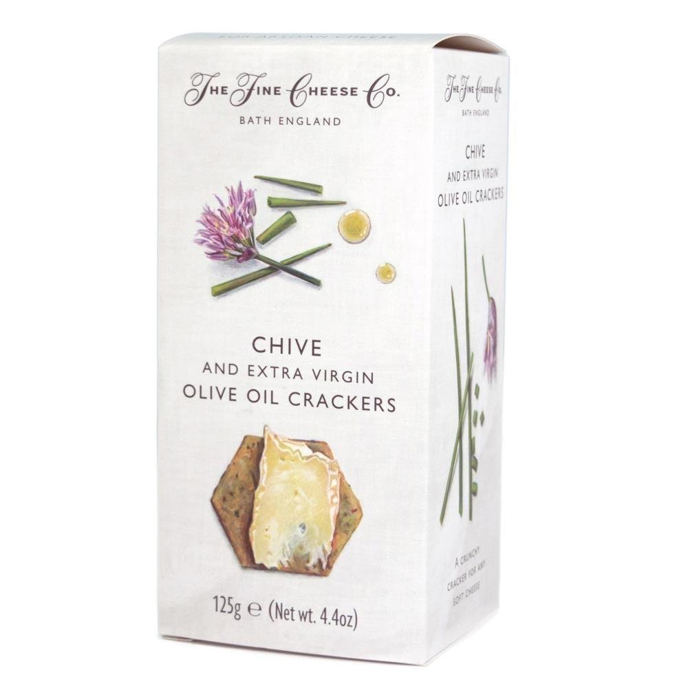 Crackers con cebollino y aceite de oliva virgen