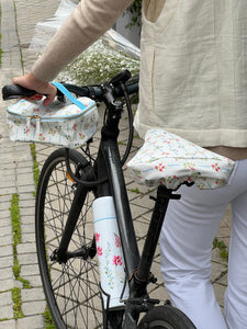 Funda para sillín de bicicleta diseño floral