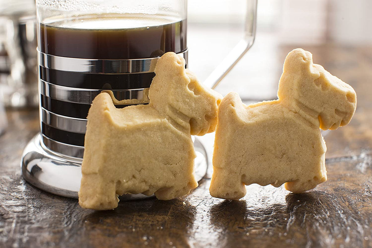 Galletas de mantequilla Walkers con forma de terrier escocés