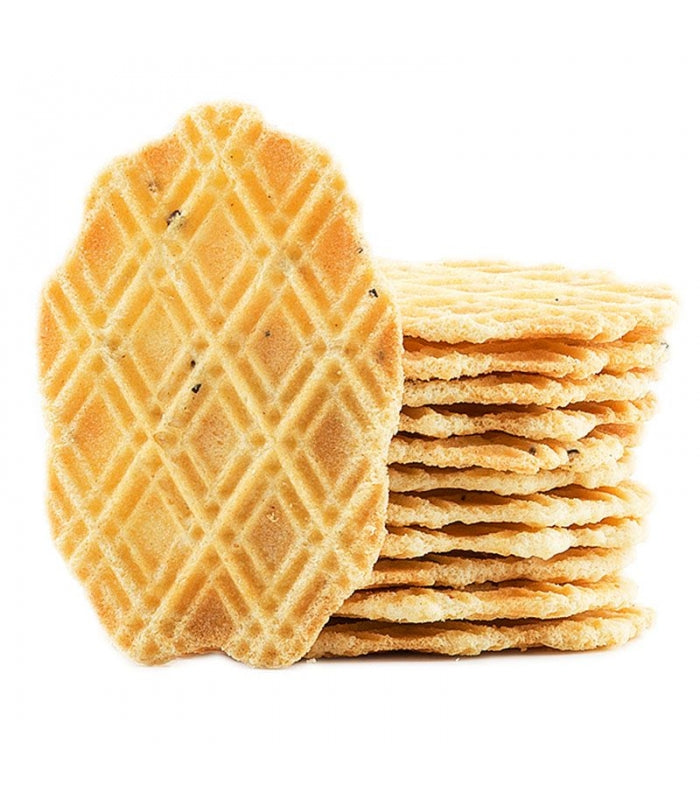 Wafers con sal marina y pimienta negra