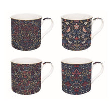Cargar imagen en el visor de la galería, Set de cuatro mugs William Morris