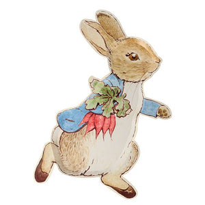 Plato de cartón con forma de Peter Rabbit