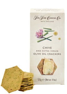 Crackers con cebollino y aceite de oliva virgen