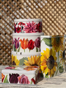 Caja de lata diseño Girasoles