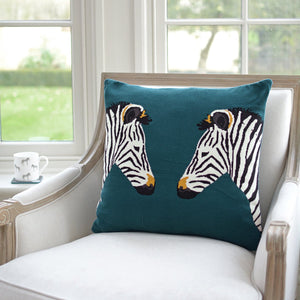 Almohadón con diseño de zebras