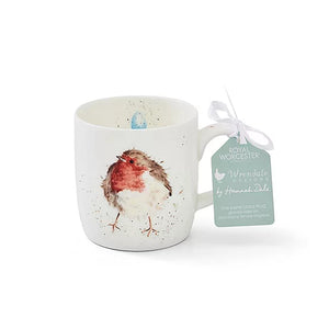 Taza de porcelana fina "Petirrojo"